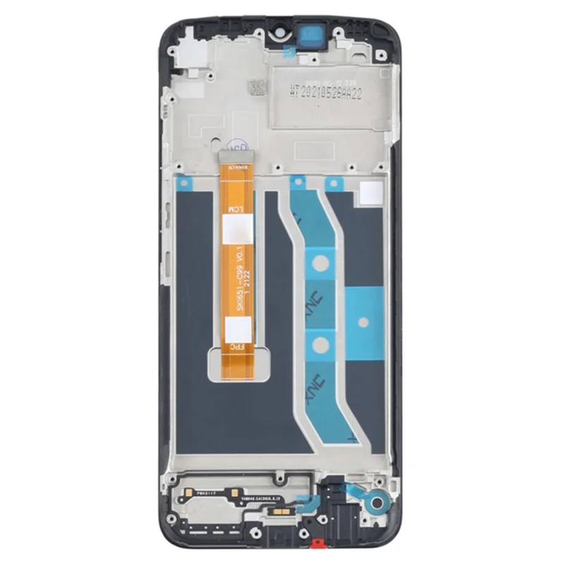 Para o Realme C21Y Grade S Peça de Substituição do Conjunto de Tela LCD e Digitalizador + Estrutura (sem Logotipo)