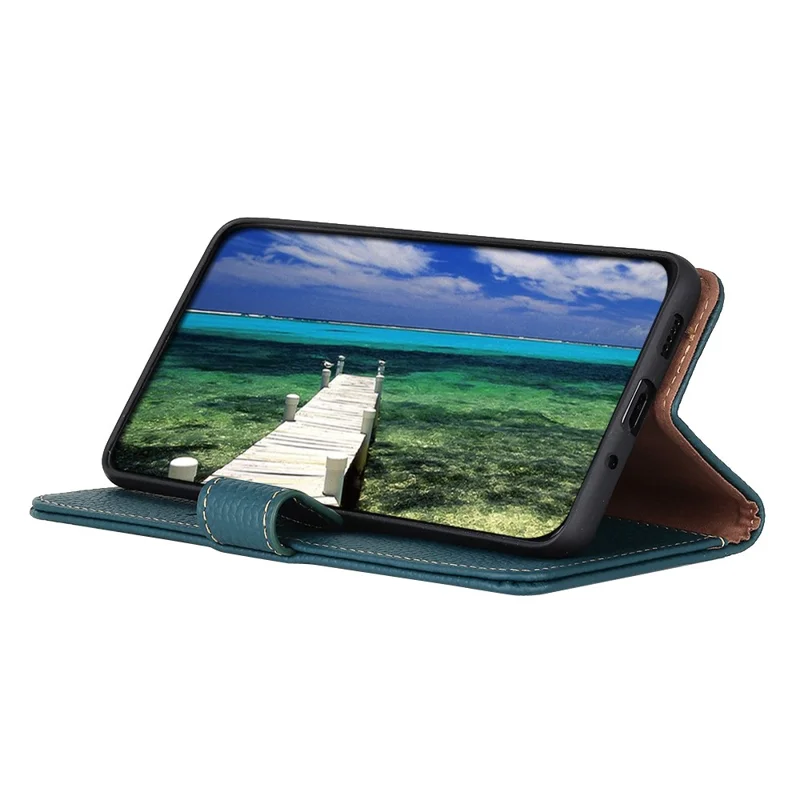 KHAZNEH Per Xiaomi Poco F6 Pro 5G / Redmi K70 5G / K70 Pro 5G Custodia in vera pelle di mucca - Verde