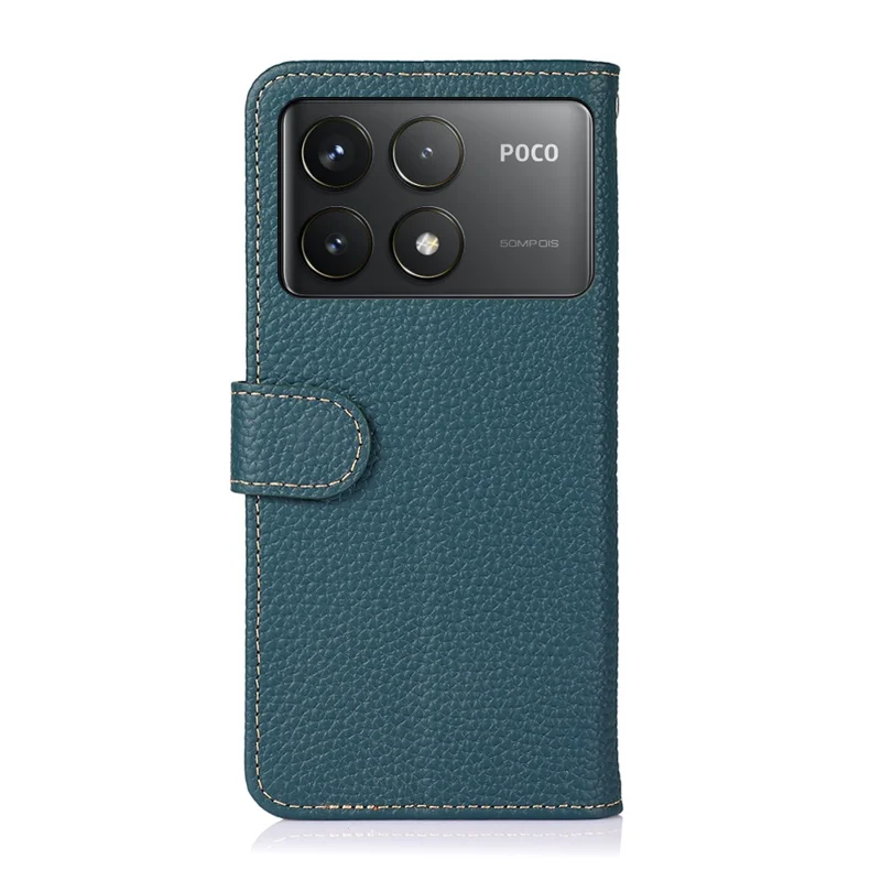 KHAZNEH Per Xiaomi Poco F6 Pro 5G / Redmi K70 5G / K70 Pro 5G Custodia in vera pelle di mucca - Verde