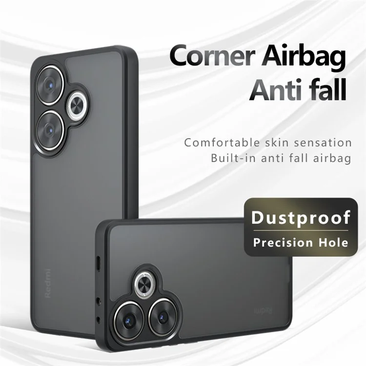Pour Xiaomi Poco F6 5G / Redmi Turbo 3 5G Étui TPU + PC Anti-rayures Matte Phone Cover