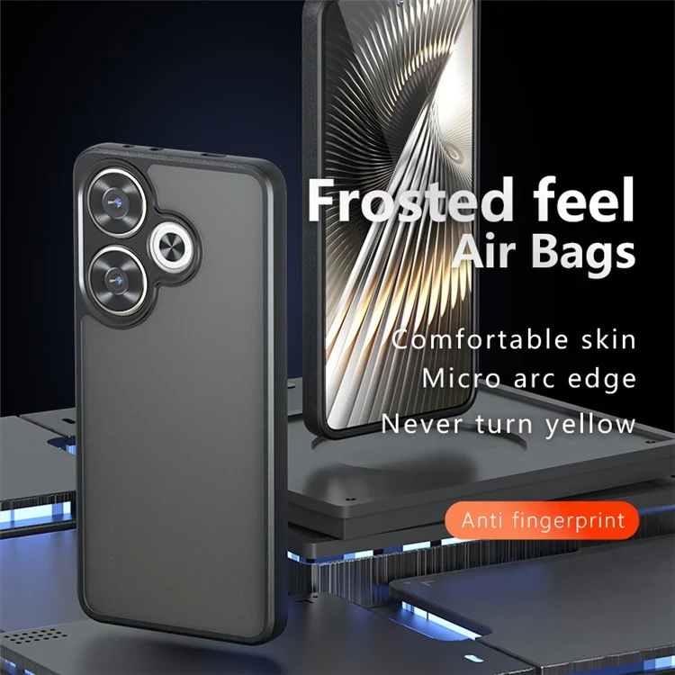 Pour Xiaomi Poco F6 5G / Redmi Turbo 3 5G Étui TPU + PC Anti-rayures Matte Phone Cover