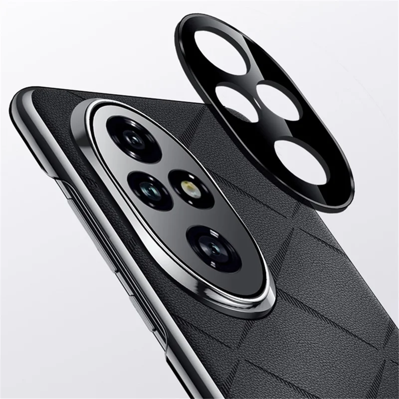 For Honor 200 Pro 5G Case PU Leather+PC Slim Phone Cover - Black