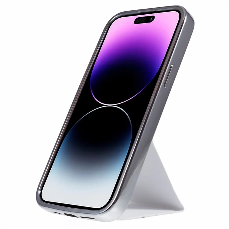 Für iPhone 15 Pro Case Cute Pattern Kickstand Leder+TPU Elektroplattierung Handyhülle - Graffiti Tiere