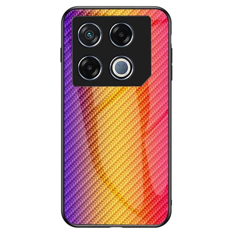 For Infinix GT 20 Pro 5G Case Tempered Glass Shockproof Phone Cover - Golden Fiber