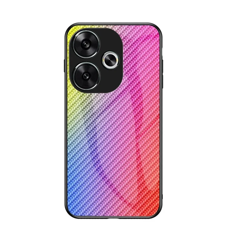 For Xiaomi Redmi Turbo 3 5G Case Tempered Glass Shockproof Phone Cover - Colorful Fiber