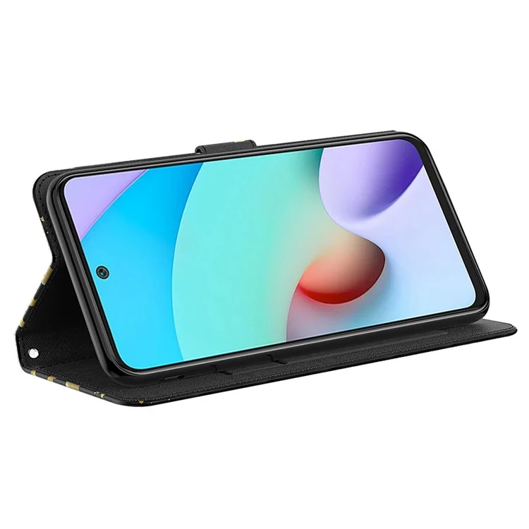 Für Xiaomi 12 Lite 5G PU-Leder Flip-Handyhülle Wallet Design 3D-Muster Druck Ständer Magnetischer Schutzumschlag mit Riemen - Goldene Schmetterlinge