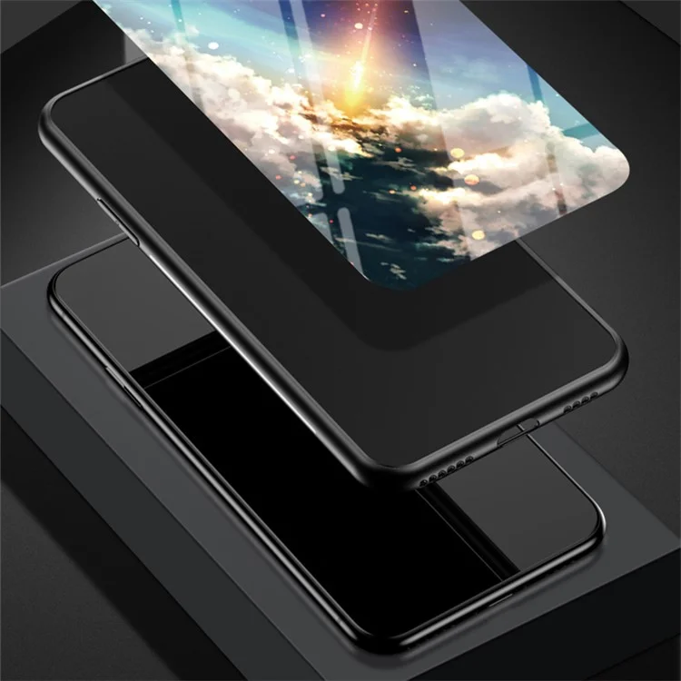 Для Xiaomi Redmi Turbo 3 5G Case Slim Tempered Glass Phone Cover - Color Starry Sky