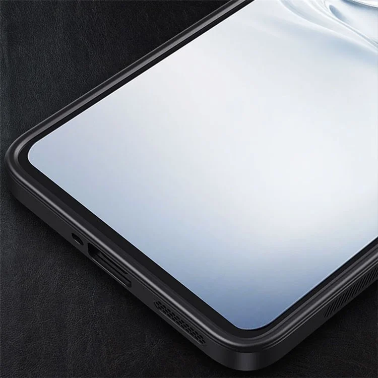 Para o Caso Oppo K12 Capa de Alumínio + Capa de Telefone Móvel Antiarranhões de TPU com Suporte - Azul