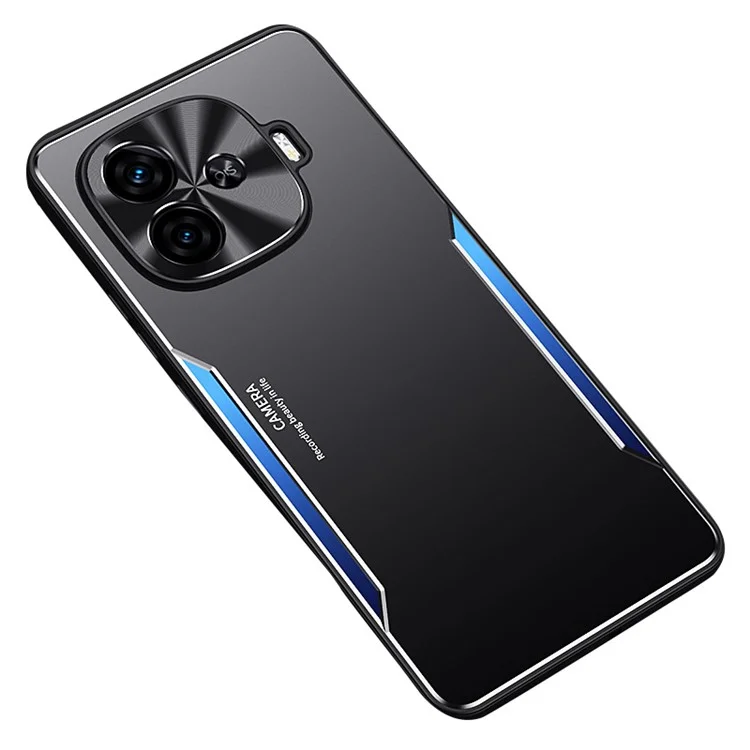 Чехол для vivo iQOO Z9 5G / iQOO Z9 Turbo 5G, алюминиевый сплав + TPU, защитная крышка для телефона - синий
