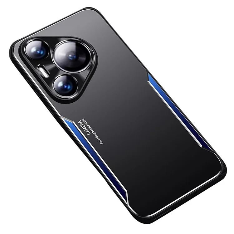 Для Huawei Pura 70 Pro / 70 Pro+ Чехол из алюминиевого сплава + TPU защитный чехол для телефона - синий