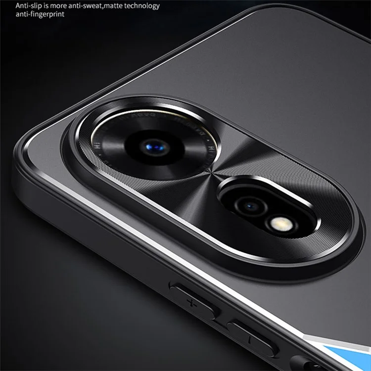 Para o Hi nova 12 SE Case Stylish Aluminium Alloy+TPU Drop-Proof Phone Cover - Gold