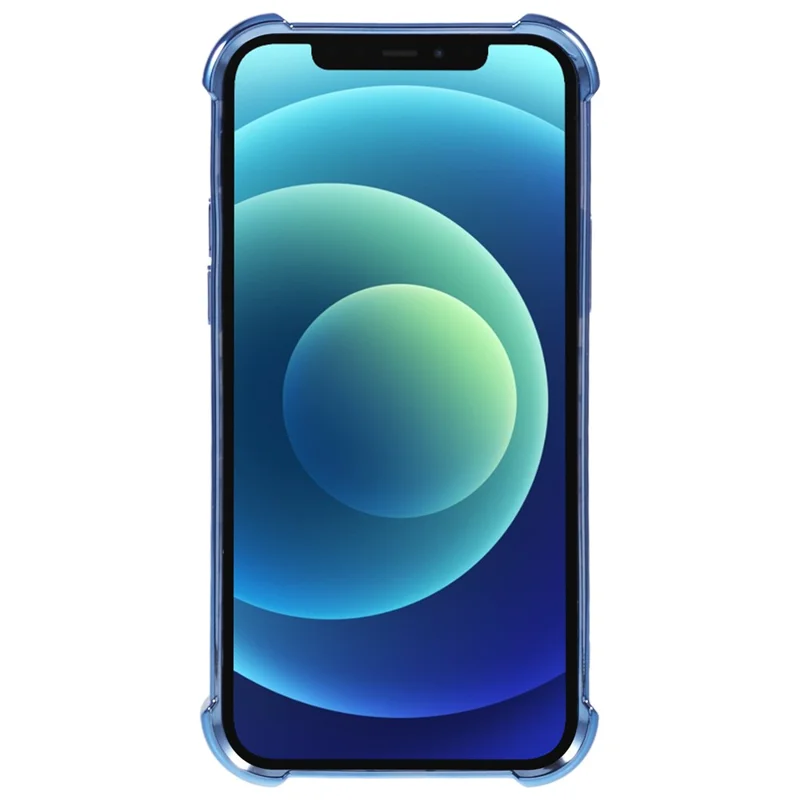 For iPhone 11 Electroplating Phone Case Heart Pattern Edge TPU Phone Back Cover - Blue