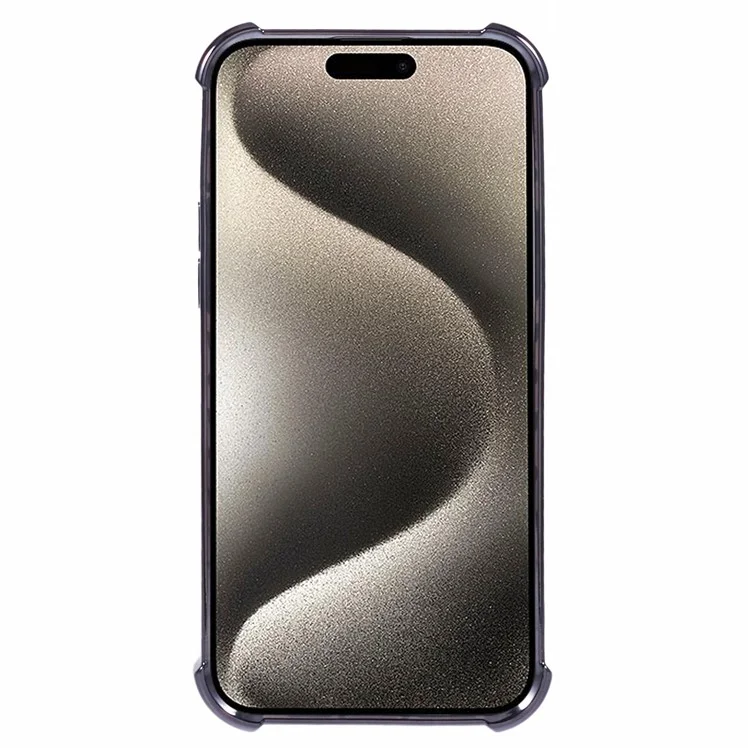 Für iPhone 15 Seitliches Herzform-Muster Hülle Ständer TPU Handyhülle mit Spiegel - Schwarz
