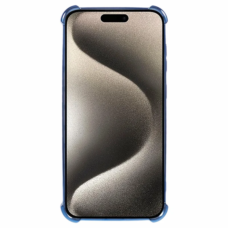 For iPhone 14 Pro Max Side Heart Pattern Case Kickstand TPU Phone Cover with Mirror - Blue