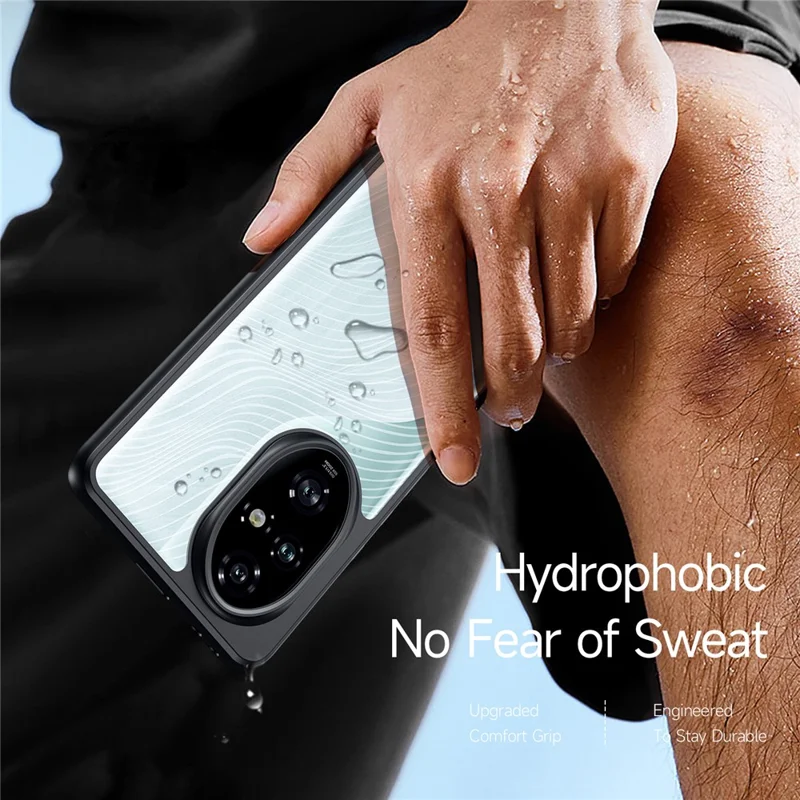 DUX DUCIS Aimo Series For Honor 200 Pro 5G Case TPU+PC Matte Finish Phone Cover (REACH Certification) - Black