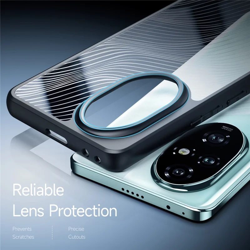 DUX DUCIS Aimo Series For Honor 200 Pro 5G Case TPU+PC Matte Finish Phone Cover (REACH Certification) - Black