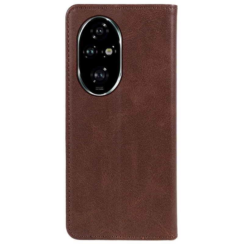 Voor Honor 200 Pro 5G Hoesje Kalfstextuur Telefoon Leren Cover Portemonnee - Bruin