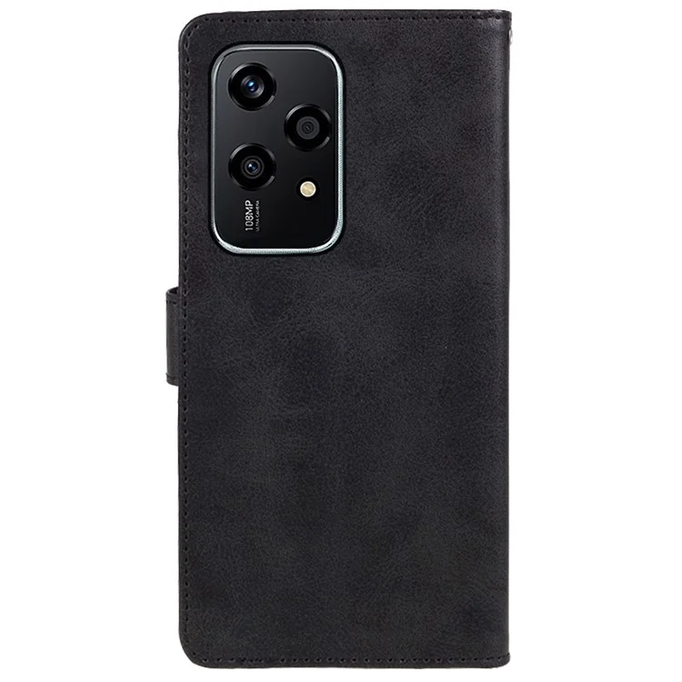 Pour l'honneur 200 Lite Case Leather Wallet Housse de téléphone avec fermeture magnétique - Noir