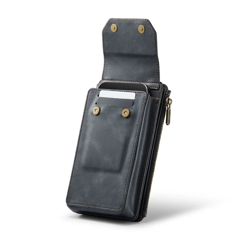 CASEME Me40 4.0-7.3 inch Vertical Phone Bag PU Leather RFID Blocking Crossbody Bag Handbag - Nero