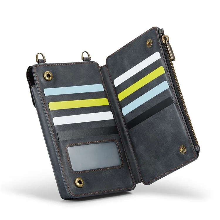 CASEME Me40 4.0-7.3 inch Vertical Phone Bag PU Leather RFID Blocking Crossbody Bag Handbag - Nero