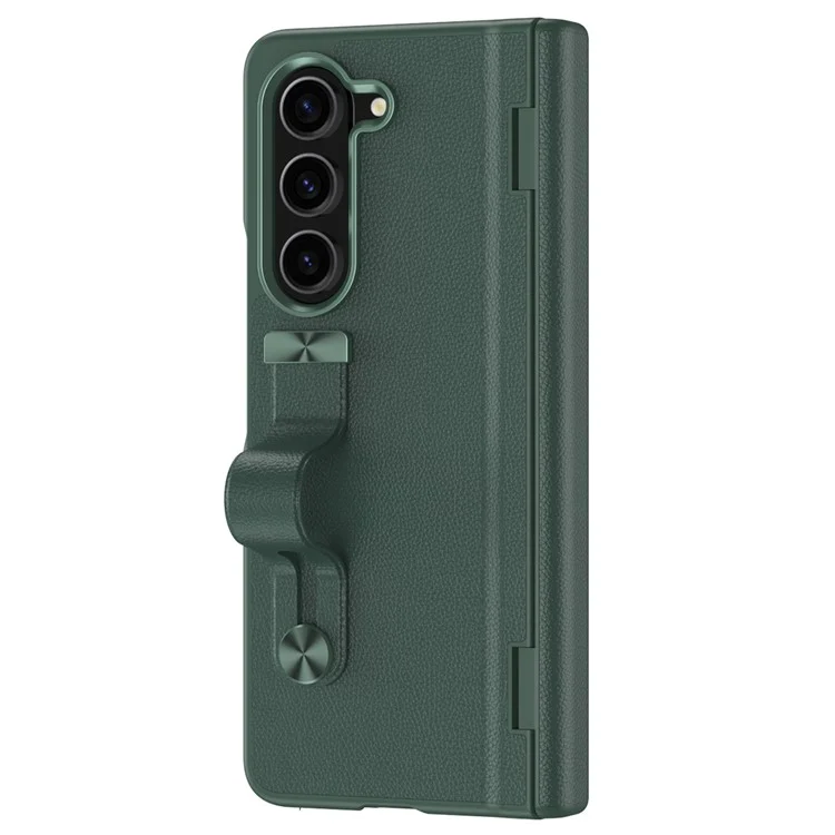 Per Samsung Galaxy Z Fold6 5G custodia con supporto anti-caduta in PC rigido - Verde