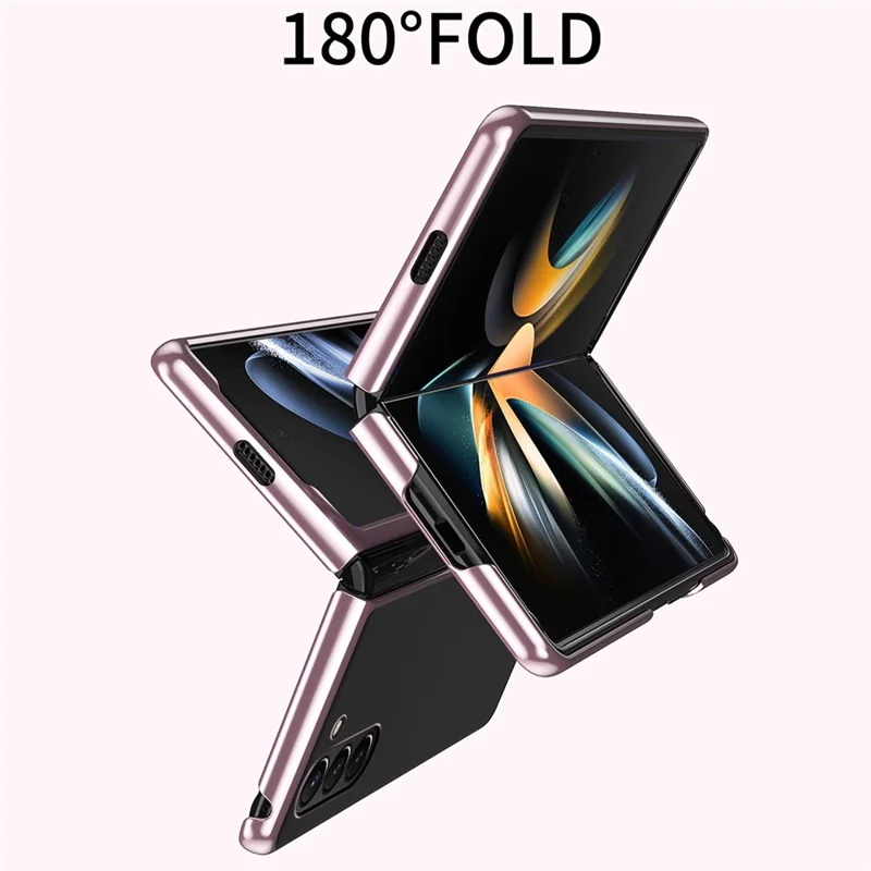 Für Samsung Galaxy Z Fold6 5G Hülle Klar PC Elektro-Beschichtung Harte Handyhülle - Silber
