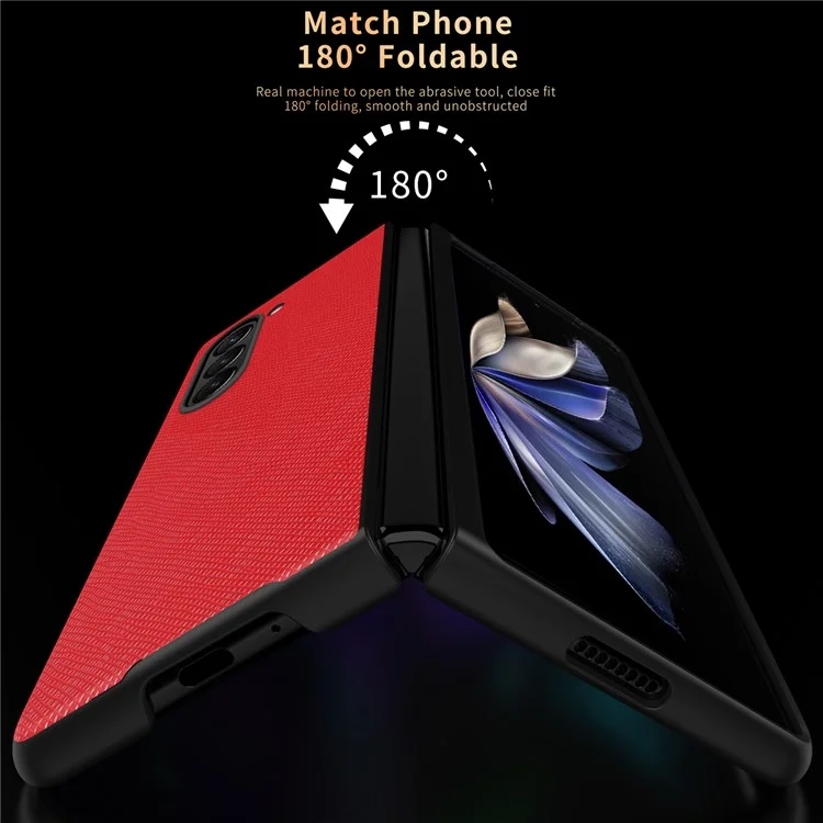 Для Samsung Galaxy Z Fold6 5G Case Anti-Scratch PU Кожа + PC Чехол с перекрестной текстурой - Зеленый