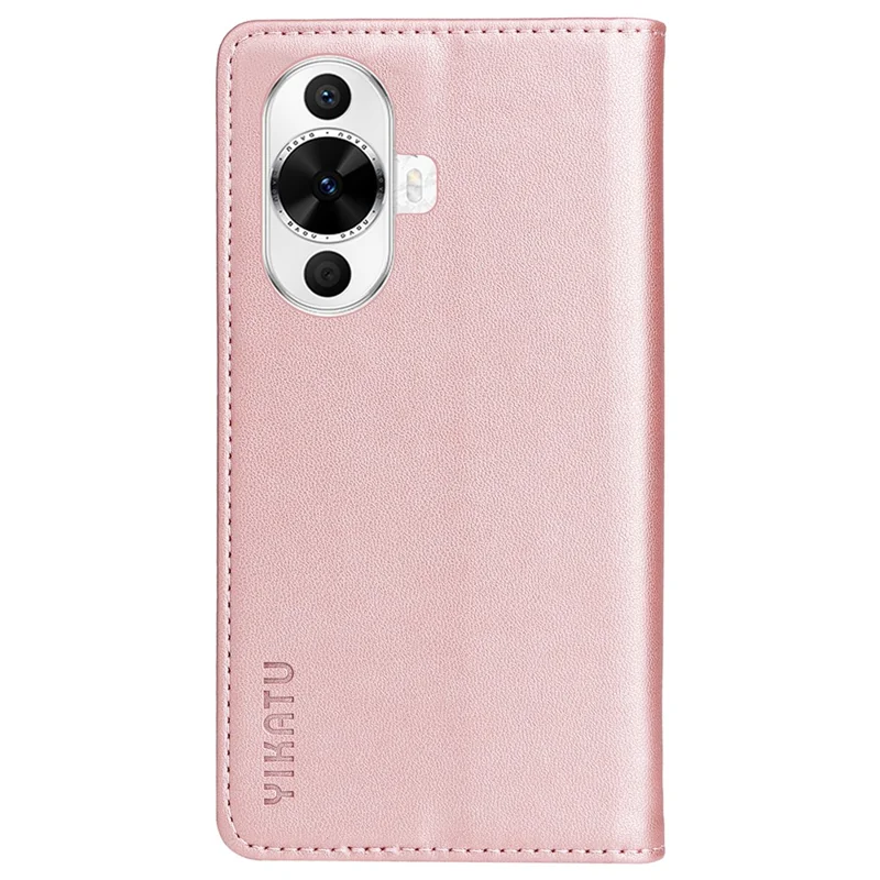 YIKATU YK-001 For Huawei nova 12s 4G / nova 12 Lite 4G / nova 11 Case Strong Magnetic Leather Phone Cover - Rose Gold