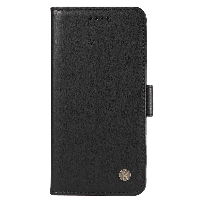 YIKATU YK-003 Für Motorola Edge 50 Pro 5G Hülle PU-Leder Magnetischer Schützender Klapphülle - Schwarz
