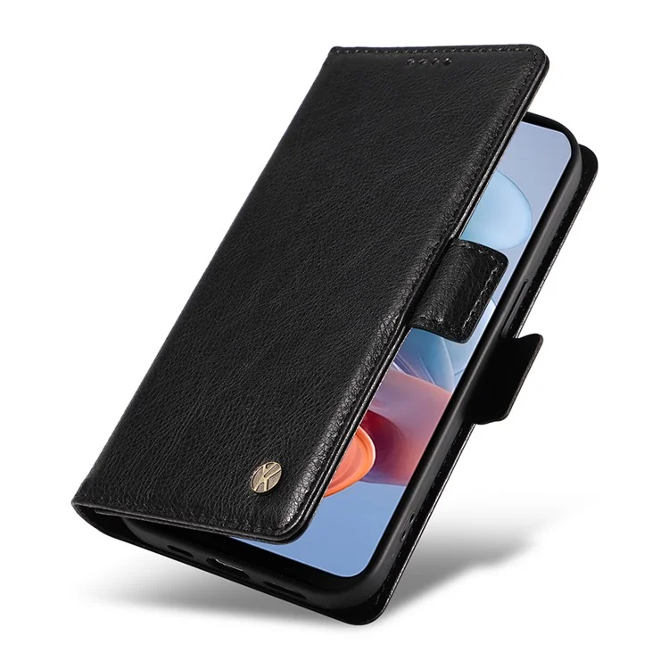 YIKATU YK-007 Pour Motorola Moto G45 5G / G34 5G Étui en cuir PU Portefeuille Coque de protection pour téléphone - Noir