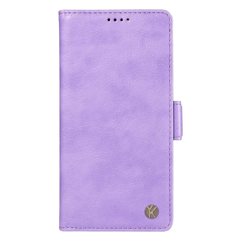 YIKATU YK-007 Per Motorola Moto G45 5G / G34 5G Custodia in Pelle Sintetica Portafoglio Custodia Protettiva per Telefono - Viola