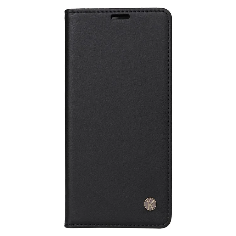 YIKATU YK-001 For iPhone 16 Plus Case Magnetic Closing Leather Phone Cover - Black