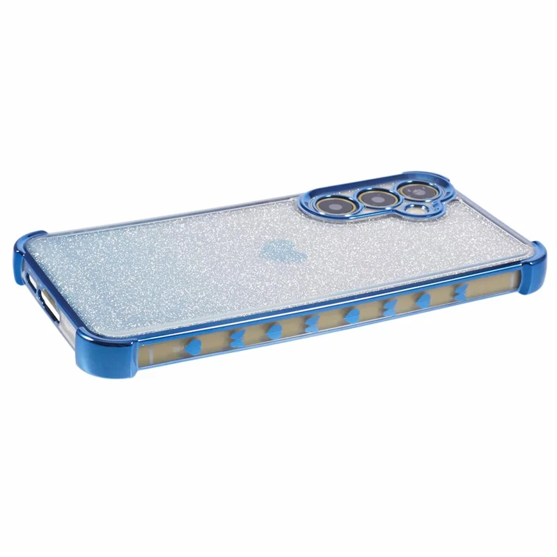 For Samsung Galaxy A15 5G Cell Phone Case Heart Pattern Gradient TPU Drop-proof Cover - Blue