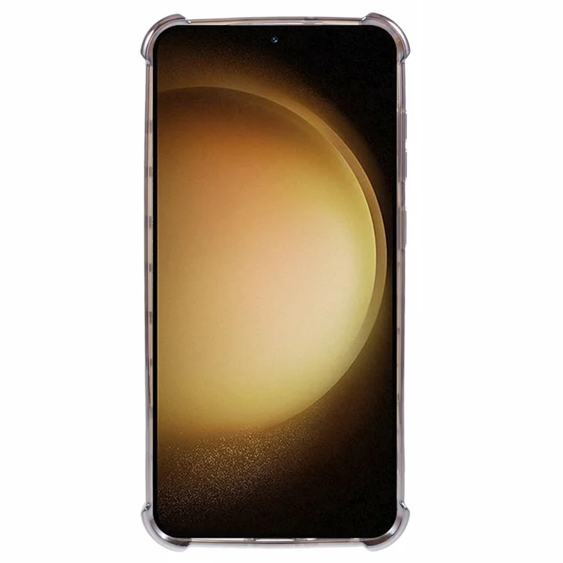 For Samsung Galaxy S22+ 5G TPU Case Heart Pattern Electroplating Glitter Phone Cover - Grey