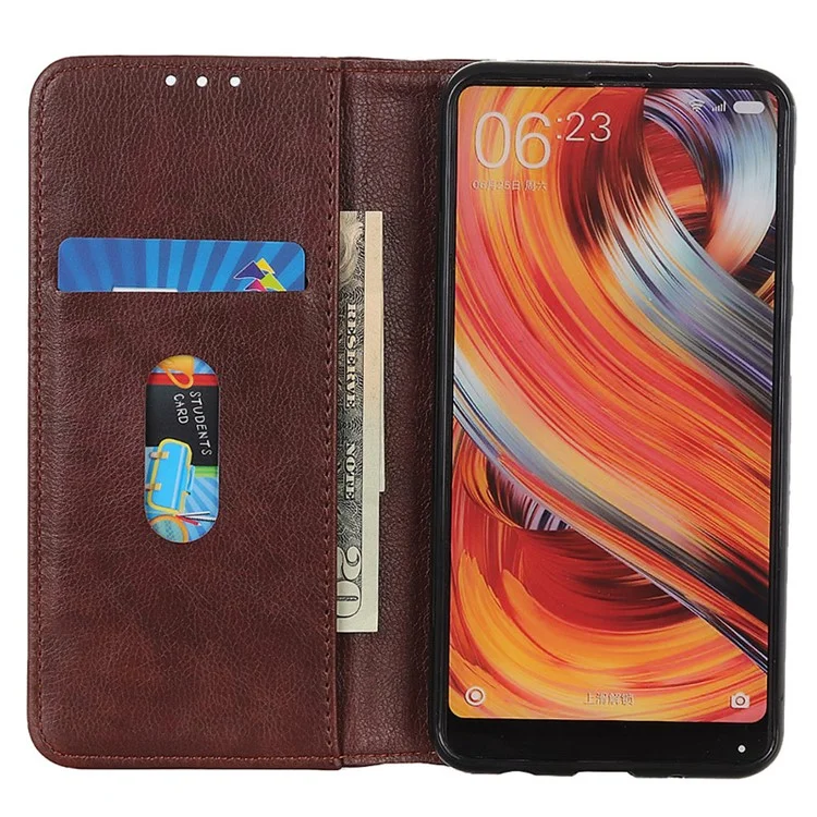For Honor 200 Lite Dustproof Split Leather Flip Phone Stand Cover Wholesale Mobile Case Accessories - Brown