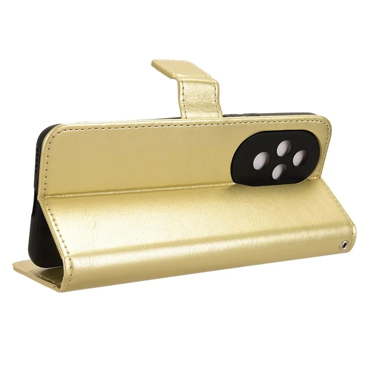 Pour Honor 200 5G Wholesale Cases Anti-Drop Leather Phone Cover - Gold