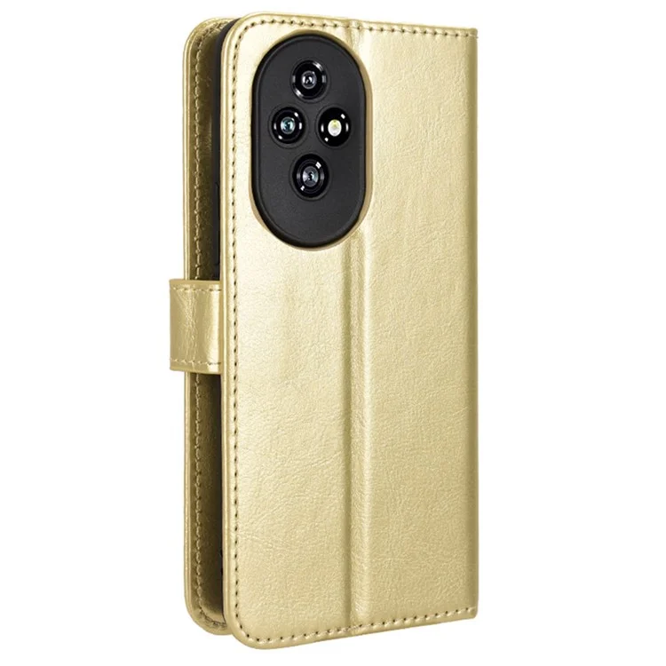 Pour Honor 200 5G Wholesale Cases Anti-Drop Leather Phone Cover - Gold