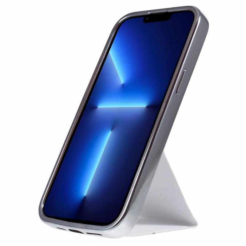 For iPhone 13 Pro Max Case Cartoon Animal Leather+TPU Kickstand Protective Cover - Biscuit Bear