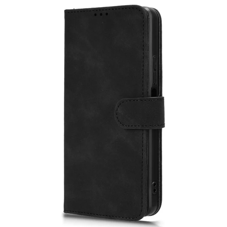 Per TCL 505 Cell Phone Case Skin-Feel Leather Phone Stand Cover Wallet Stand Phone Shell - Nero