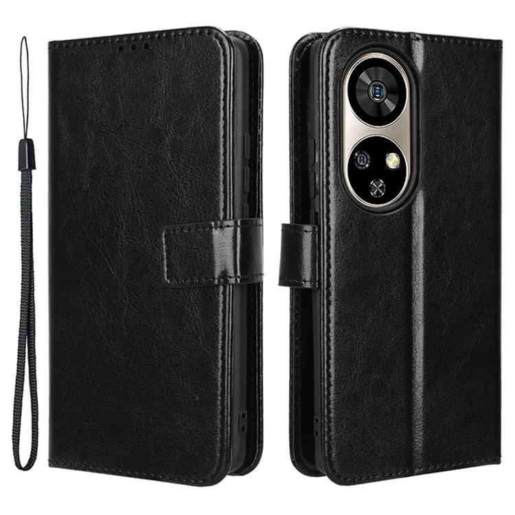 Para Ulefone Note 17 Pro Capas de Telefone Celular Anti-Queda Capa de Carteira de Couro - Preto