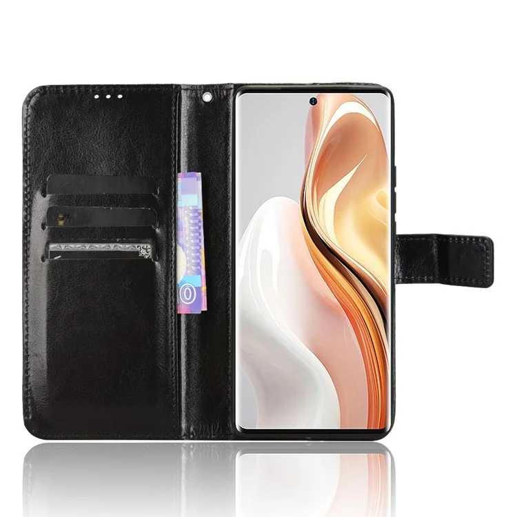 Para Ulefone Note 17 Pro Capas de Telefone Celular Anti-Queda Capa de Carteira de Couro - Preto