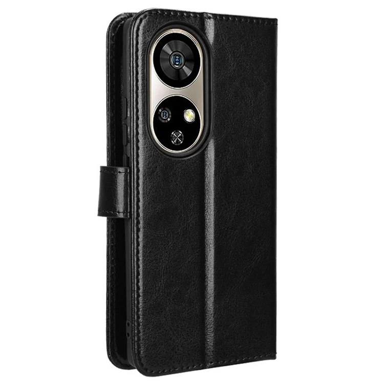 Para Ulefone Note 17 Pro Capas de Telefone Celular Anti-Queda Capa de Carteira de Couro - Preto