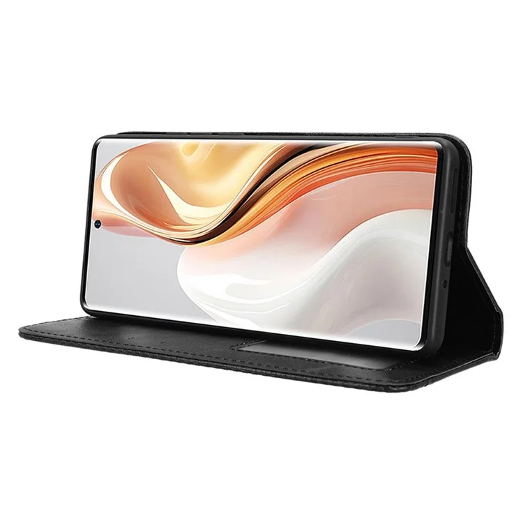 Pour Ulefone Note 17 Pro Case Magnetic Auto Closing Leather Wallet Phone Cover - Black