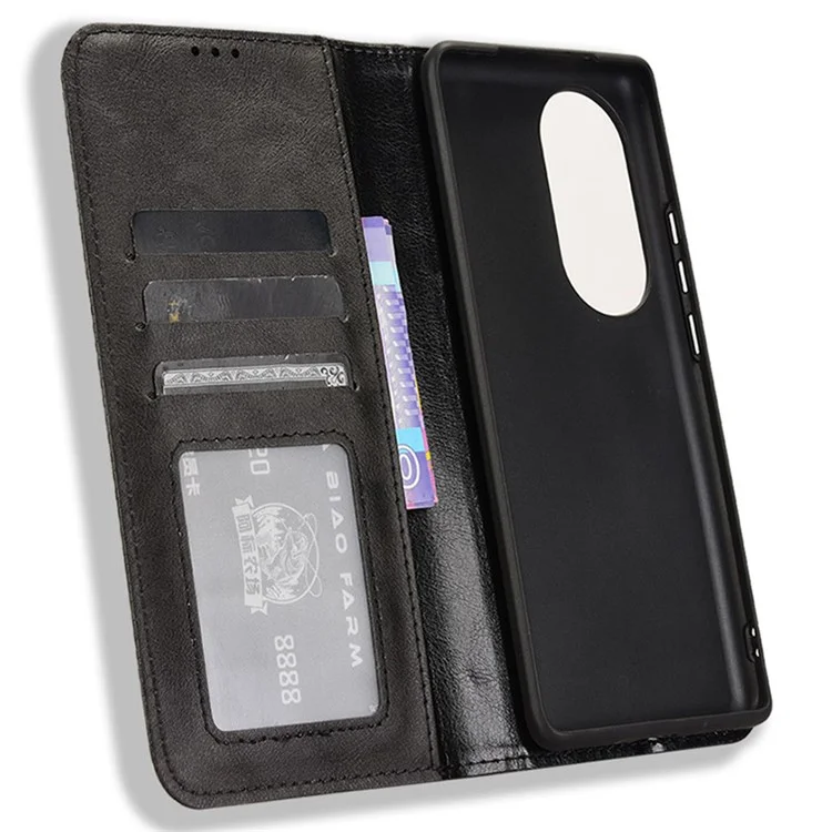 Pour Ulefone Note 17 Pro Case Magnetic Auto Closing Leather Wallet Phone Cover - Black