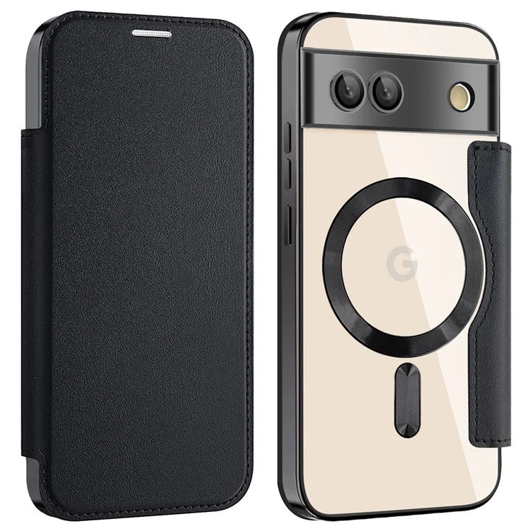 Для Google Pixel 8a Case с поддержкой MagSafe, с держателем для карт и защитой от RFID - черный