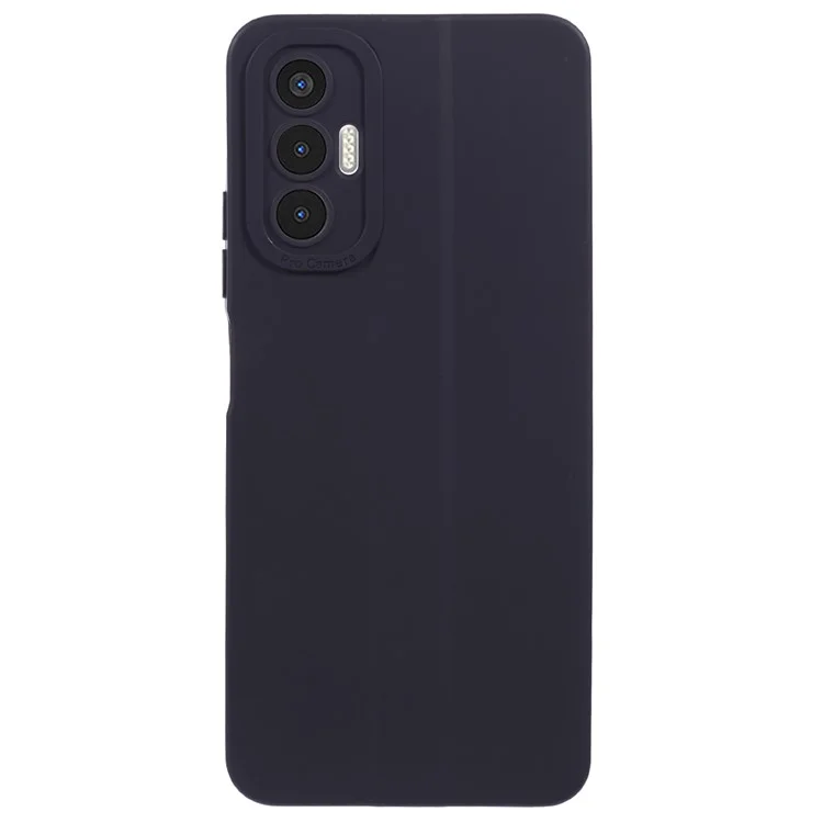 Pour TECNO Pova 3 4G Coque Bord Droit Souple TPU Housse de Téléphone, Noir