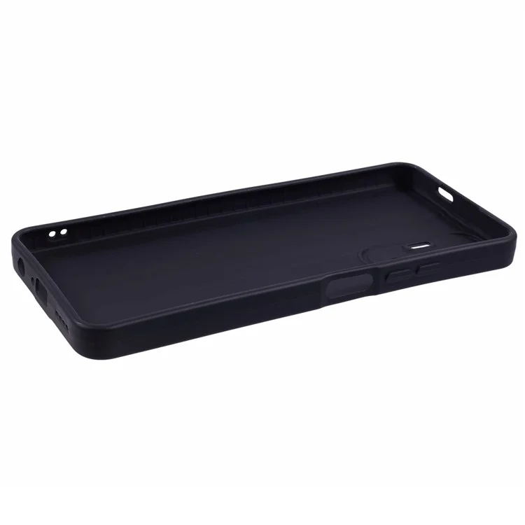 Pour TECNO Pova 3 4G Coque Bord Droit Souple TPU Housse de Téléphone, Noir