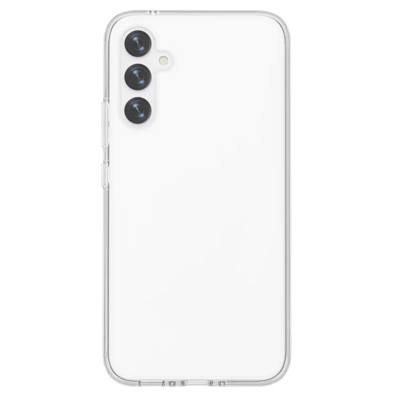 For Samsung Galaxy A34 5G Case Hard PC Back Soft TPU Shockproof Phone Cover - Transparent White