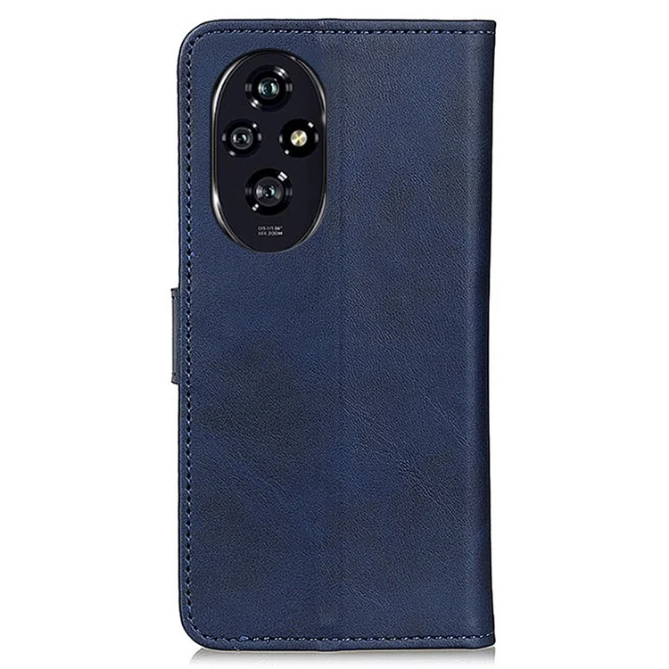 For Honor 200 5G Wallet Case Anti-Drop Stand Leather Phone Cover - Blau