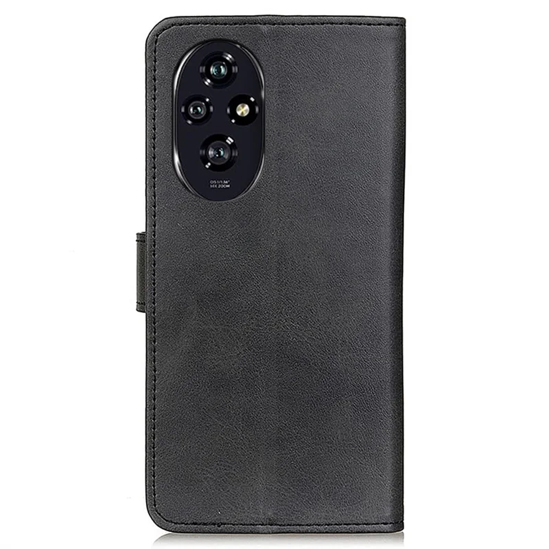 For Honor 200 5G Wallet Case Anti-Drop Stand Leather Phone Cover - Black